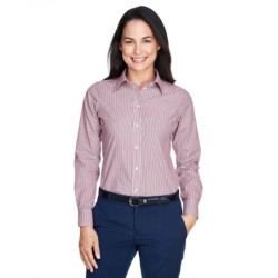 Buy Devon & Jones D645W Ladies Crown Collection Banker Stripe Woven Shirt | ApparelChoice.ca