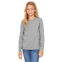Buy Bella + Canvas 3501YCV Youth Heather CVC Long-Sleeve T-Shirt | ApparelChoice.ca