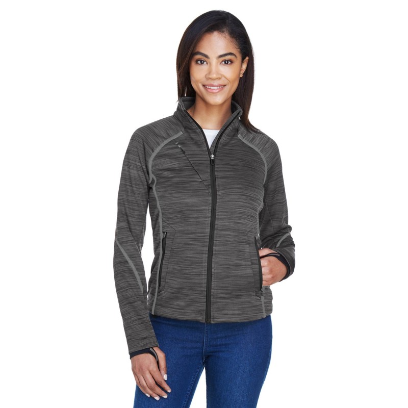 Buy North End 78697 Ladies Flux Melange Bonded Fleece Jacket | ApparelChoice.ca