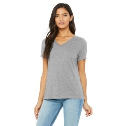 Buy Bella + Canvas 6405CVC Ladies Relaxed Heather CVC Jersey V-Neck T-Shirt | ApparelChoice.ca