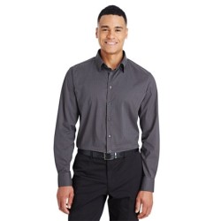 Buy Devon & Jones DG535 CrownLux Performance Men's Tonal Mini Check Woven Shirt | ApparelChoice.ca