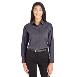 Buy Devon & Jones DG535W CrownLux Performance Ladies Tonal Mini Check Woven Shirt | ApparelChoice.ca