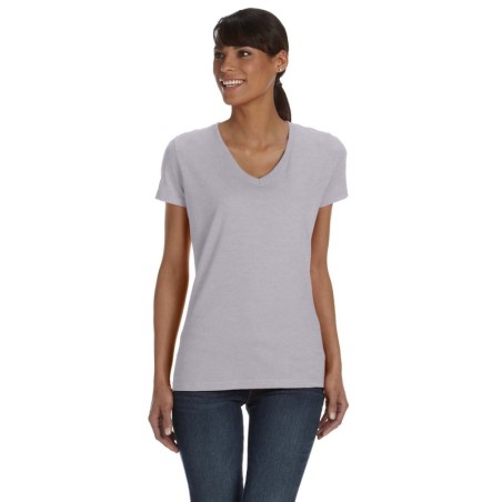 Buy Fruit of the Loom L39VR Ladies HD Cotton V-Neck T-Shirt | ApparelChoice.ca
