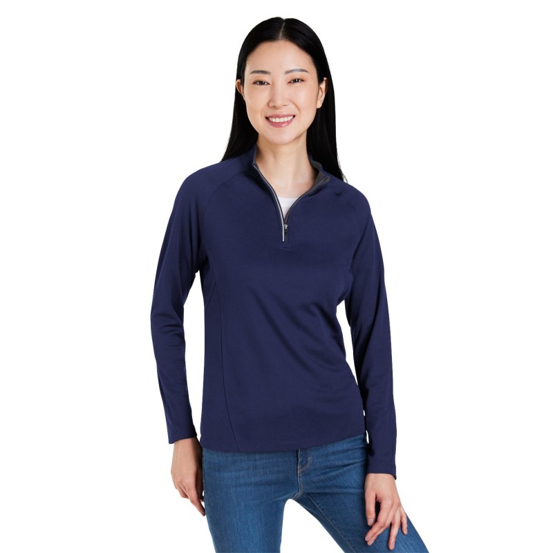 Buy Core365 CE418W Ladies Origin Performance Pique Quarter-Zip | ApparelChoice.ca