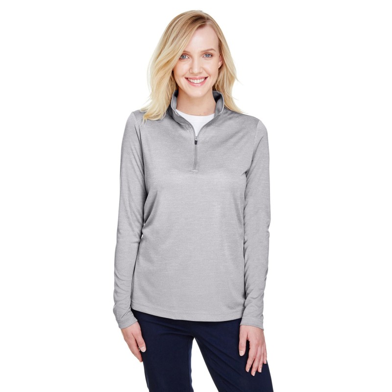 Buy Team 365 TT31HW Ladies Zone Sonic Heather Performance Quarter-Zip | ApparelChoice.ca