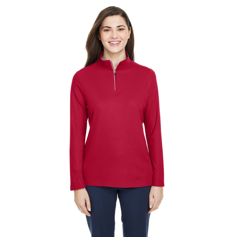 Buy Core365 CE405W Ladies Fusion ChromaSoft Pique Quarter-Zip | ApparelChoice.ca