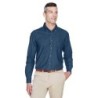 Buy Harriton M550T Men's Tall Long-Sleeve Denim Shirt | ApparelChoice.ca
