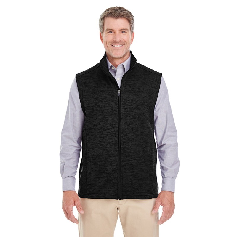 Buy Devon & Jones DG797 Men's Newbury Melange Fleece Vest | ApparelChoice.ca