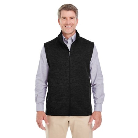 Buy Devon & Jones DG797 Men's Newbury Melange Fleece Vest | ApparelChoice.ca