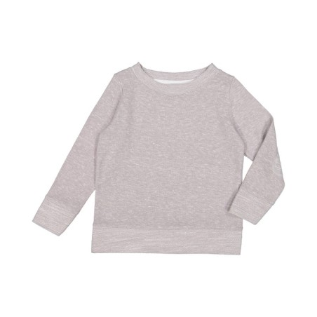 Buy Rabbit Skins RS3379 Toddler Harborside Melange French Terry Crewneck with Elbow Patches | ApparelChoice.ca