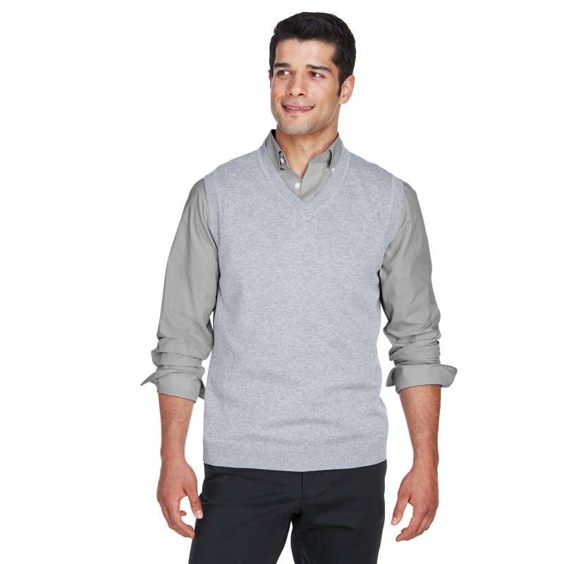 Buy Devon & Jones D477 Adult V-Neck Vest | ApparelChoice.ca