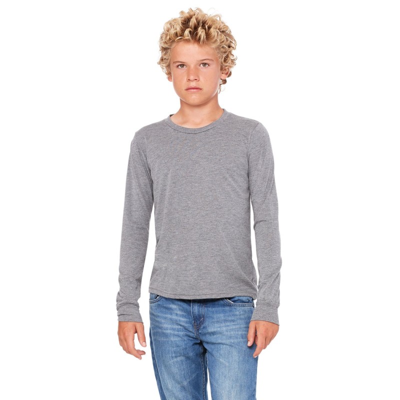 Buy Bella + Canvas 3513Y Youth Triblend Long-Sleeve T-Shirt | ApparelChoice.ca