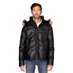 Buy Threadfast 397J Unisex Vegan Leather Puffer Jacket | ApparelChoice.ca