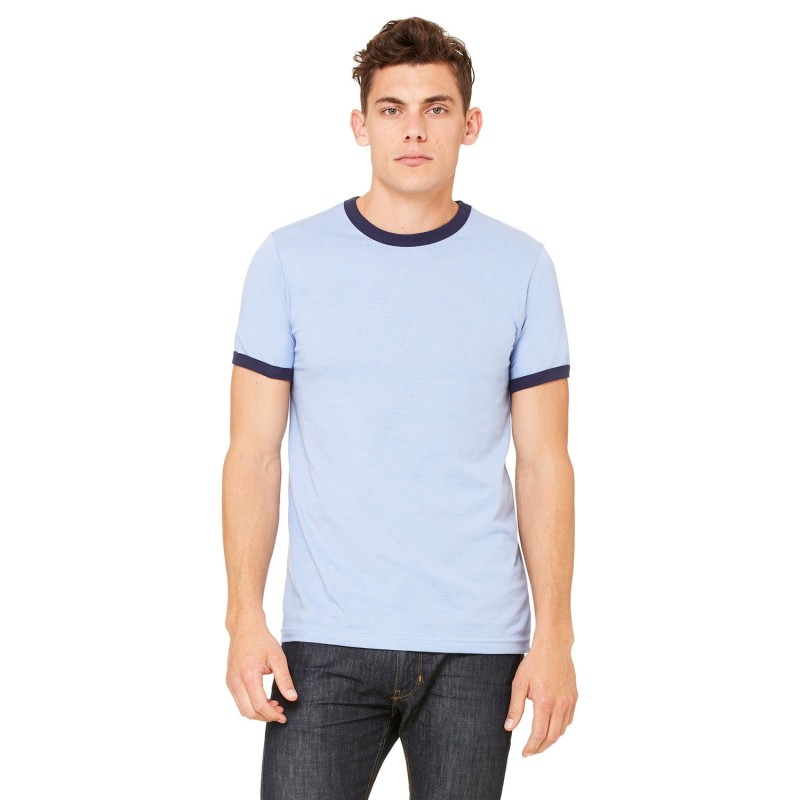 Buy Bella + Canvas 3055C Men's Jersey Short-Sleeve Ringer T-Shirt | ApparelChoice.ca