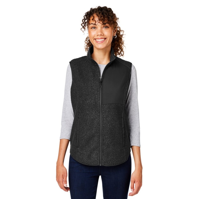Buy North End NE714W Ladies Aura Sweater Fleece Vest | ApparelChoice.ca