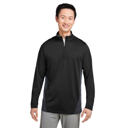 Buy Harriton M786 Men's Flash Snag Protection Plus IL Colorblock Quarter-Zip | ApparelChoice.ca