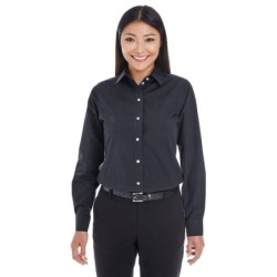 Buy Devon & Jones DG534W Ladies Crown Collection Striped Woven Shirt | ApparelChoice.ca