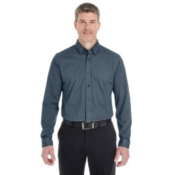 Buy Devon & Jones DG230 Men's Central Cotton Blend Melange Button-Down | ApparelChoice.ca