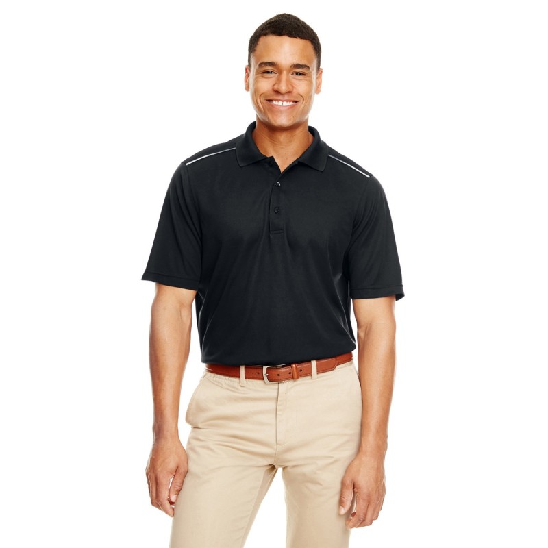 Buy Core365 88181R Men's Radiant Performance Pique Polo with Reflective Piping | ApparelChoice.ca