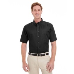 Buy Harriton M582 Men's Foundation 100% Cotton Short-Sleeve Twill Shirt with Teflon | ApparelChoice.ca