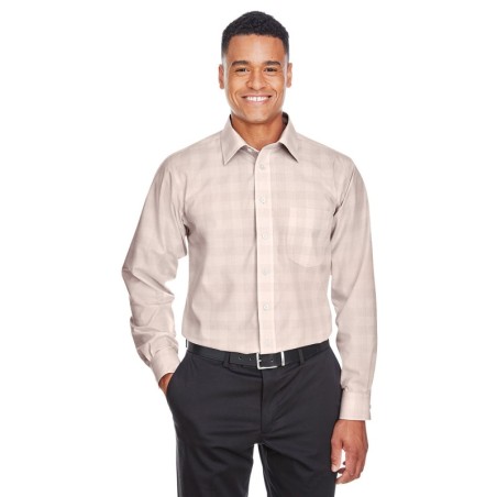 Buy Devon & Jones DG520 Men's Crown Collection Glen Plaid Woven Shirt | ApparelChoice.ca