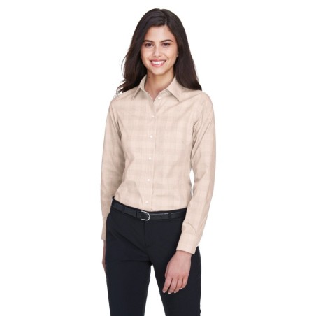 Buy Devon & Jones DG520W Ladies Crown Collection Glen Plaid Woven Shirt | ApparelChoice.ca