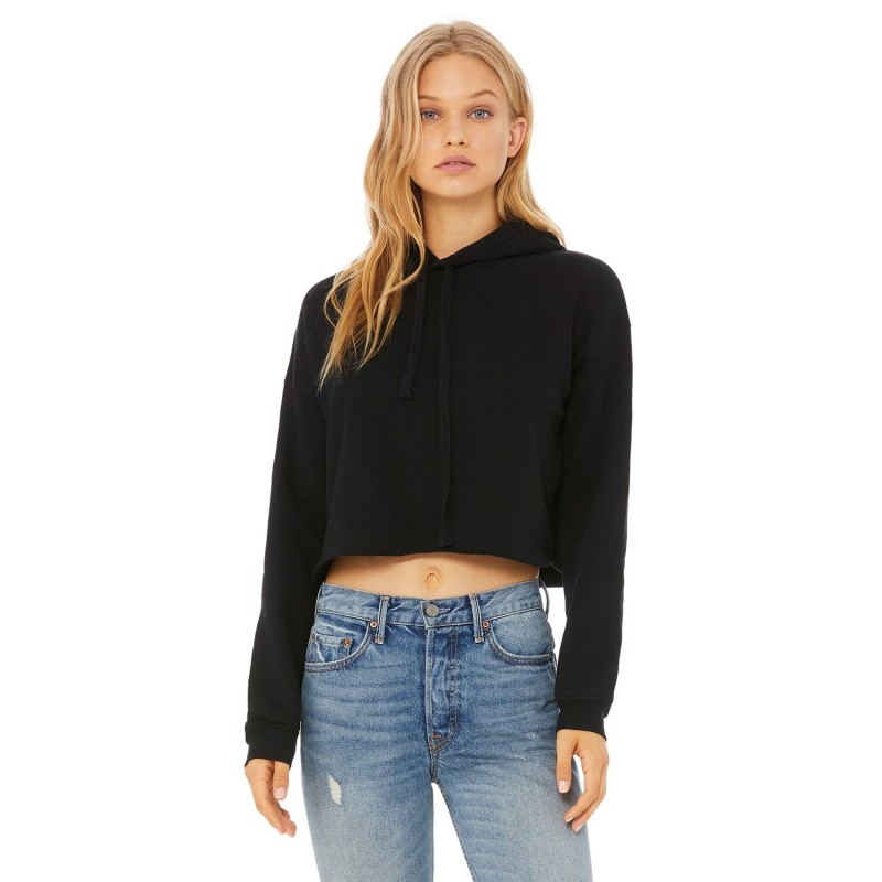 Buy Bella + Canvas B7502 Ladies Cropped Fleece Hoodie | ApparelChoice.ca