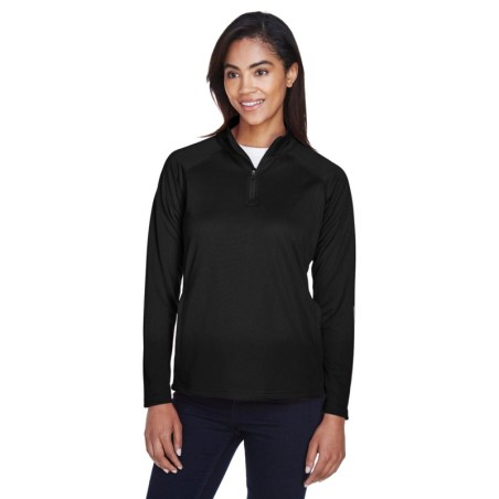 Buy Devon & Jones DG440W Ladies Stretch Tech-Shell Compass Quarter-Zip | ApparelChoice.ca