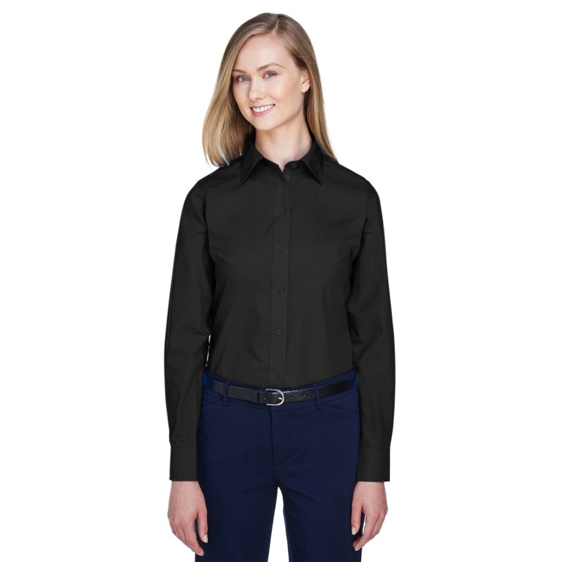 Buy Devon & Jones D620W Ladies Crown Collection Solid Broadcloth Woven Shirt | ApparelChoice.ca