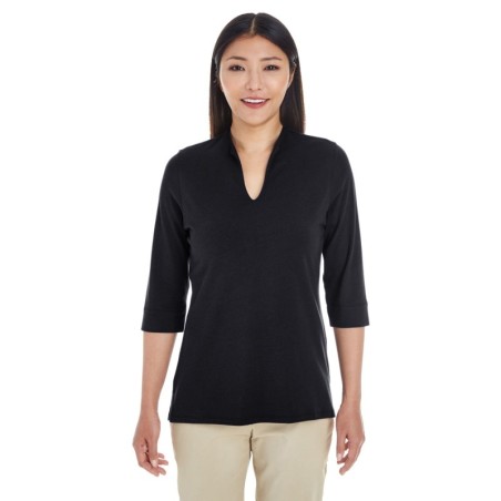 Buy Devon & Jones DP188W Ladies Perfect Fit Tailored Open Neckline Top | ApparelChoice.ca