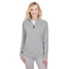Buy Devon & Jones DG480W CrownLux Performance Ladies Clubhouse Micro-Stripe Quarter-Zip | ApparelChoice.ca