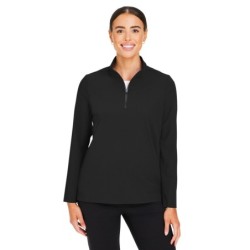 Buy Devon & Jones DG410W Crownlux Performance Ladies Windsor Welded Quarter-Zip | ApparelChoice.ca
