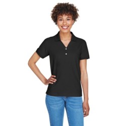 Buy Devon & Jones D100W Ladies Pima Pique Y-Collar Polo | ApparelChoice.ca