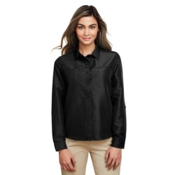 Buy Harriton M580LW Ladies Key West Long-Sleeve Performance Staff Shirt | ApparelChoice.ca