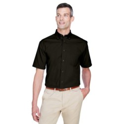 Buy Harriton M500S Men's Easy Blend Short-Sleeve Twill Shirt with Stain-Release | ApparelChoice.ca